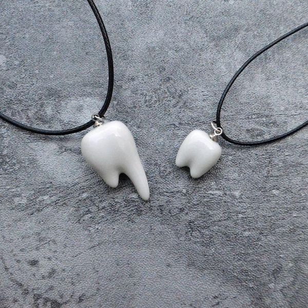 chains necklace for man tooth lovers clavicle jewelry versatile simple accessories short black intinal cadenas, Silver
chains necklace for man tooth lovers clavicle jewelry versatile simple accessories short black intinal cadenas, Silver