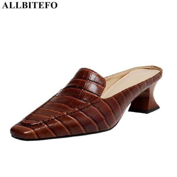 allbitefo square toe full genuine leather brand high heels office ladies shoes wummer women slippers flip flops slippers 210611, Black
allbitefo square toe full genuine leather brand high heels office ladies shoes wummer women slippers flip flops slippers 210611, Black