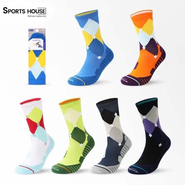 sports socks men's basketball running cycling diamond lattice leisure fashion, Black
sports socks men's basketball running cycling diamond lattice leisure fashion, Black