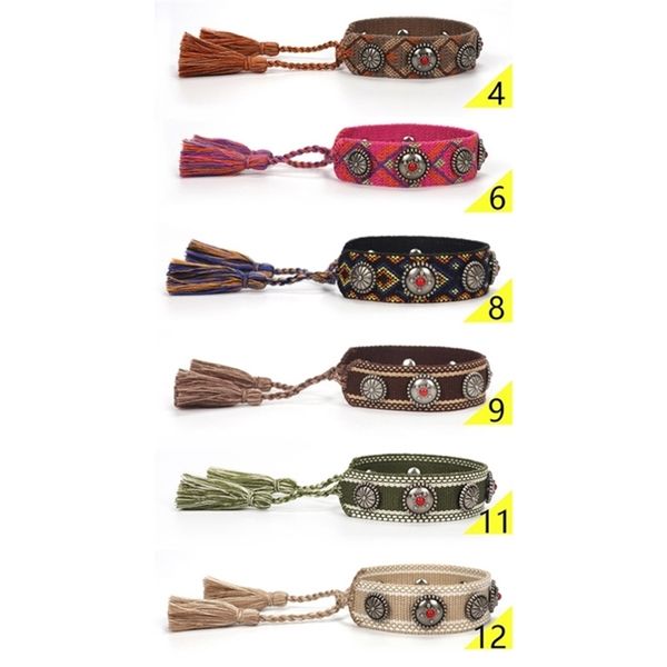 handmade tassel string wristband vintage friendship bracelet adjustable embroidery braided bracelet rivet rope bangle 1pcs-a, Golden;silver
handmade tassel string wristband vintage friendship bracelet adjustable embroidery braided bracelet rivet rope bangle 1pcs-a, Golden;silver