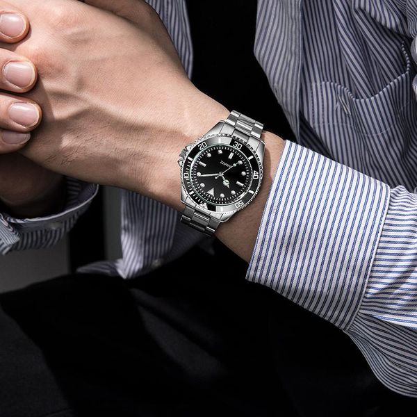 wristwatches 304 stainless steel strap men business watch spinning bezel water proof masculino, Slivery;brown
wristwatches 304 stainless steel strap men business watch spinning bezel water proof masculino, Slivery;brown