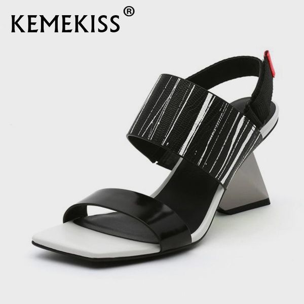 kemekiss women sandals leather street fashion high heels summer shoes woman for 2021 party office lady footwear size 34-39, Black
kemekiss women sandals leather street fashion high heels summer shoes woman for 2021 party office lady footwear size 34-39, Black