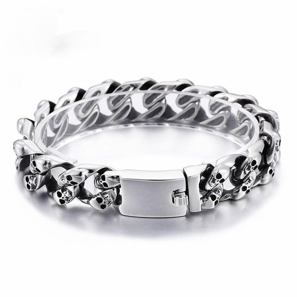 tennis jewel store punk skull charm bracelets men 21.5cm stainless steel link chain wrap bangle gothic biker jewelry 2021, Golden;silver
tennis jewel store punk skull charm bracelets men 21.5cm stainless steel link chain wrap bangle gothic biker jewelry 2021, Golden;silver