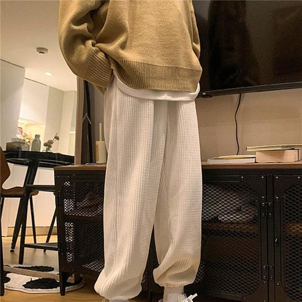 men's pants man casual tie leg straight woman corduroy solid color oversize trousers warm korean streetwear, Black
men's pants man casual tie leg straight woman corduroy solid color oversize trousers warm korean streetwear, Black