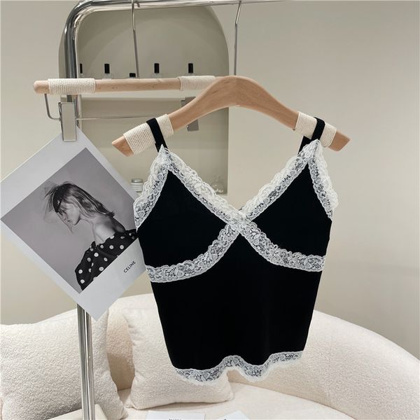 tanks spring summer 2021 fashion niche design for women bordered with short lace neckline v emenda thin vest, White
tanks spring summer 2021 fashion niche design for women bordered with short lace neckline v emenda thin vest, White