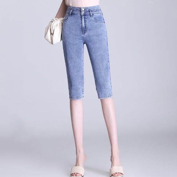 straight women casual 2021street style versatile denim ladie capris pants vintage jeans retro quality cute able fashion trousers women', Blue
straight women casual 2021street style versatile denim ladie capris pants vintage jeans retro quality cute able fashion trousers women', Blue