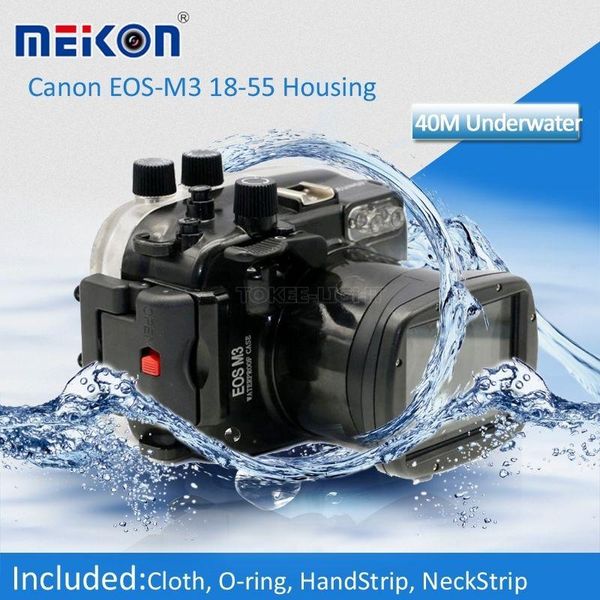 waterproof underwater camera housing hard case for canon eos m3 18-55mm lens pool & accessories
waterproof underwater camera housing hard case for canon eos m3 18-55mm lens pool & accessories