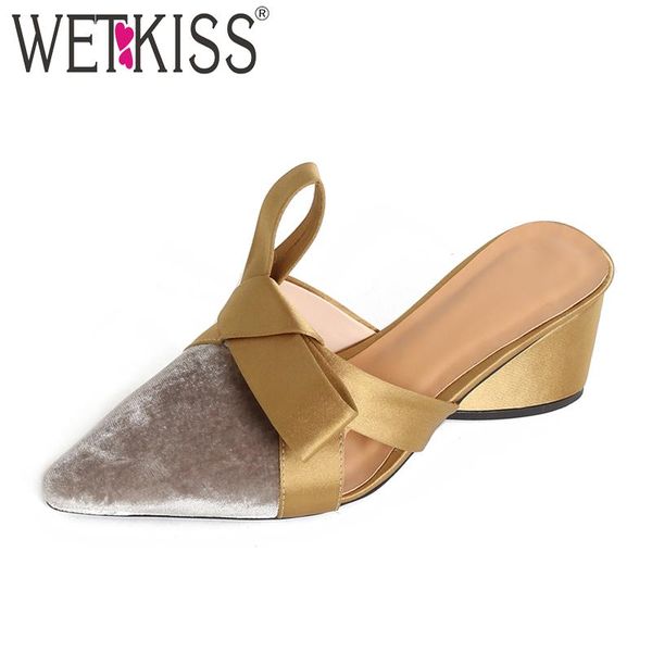 slippers wetkiss pleuche ladies high heels satin slides strange style footwear 2021 summer fashion casual mules women shoes, Black
slippers wetkiss pleuche ladies high heels satin slides strange style footwear 2021 summer fashion casual mules women shoes, Black