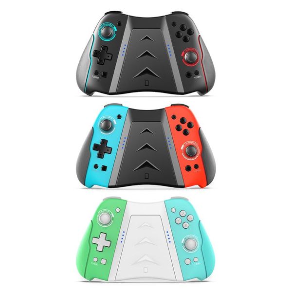 black red green abs wireless game controller with grip turbo dual vibration for switch double motor controllers & joysticks
black red green abs wireless game controller with grip turbo dual vibration for switch double motor controllers & joysticks