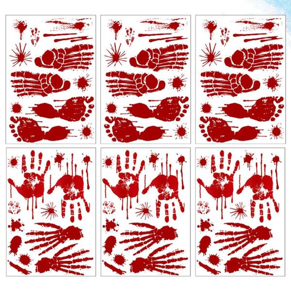 wall stickers 6 sheets of blood printing fingerprint footprint window for festival party (style 7
wall stickers 6 sheets of blood printing fingerprint footprint window for festival party (style 7