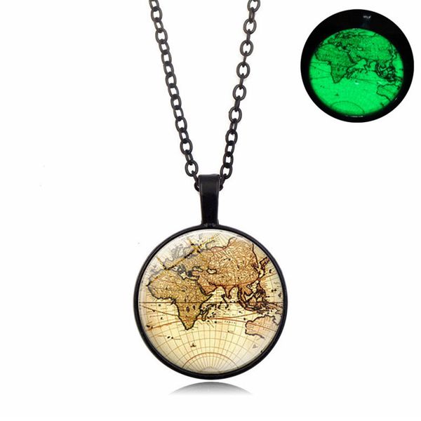 retro luminous necklaces simple fashion glass dome glow in the dark world map pattern necklace women men jewelry accesories, Silver
retro luminous necklaces simple fashion glass dome glow in the dark world map pattern necklace women men jewelry accesories, Silver