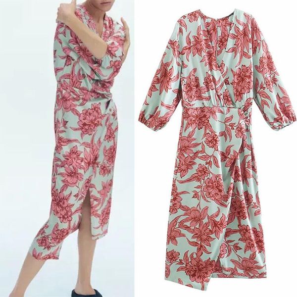casual dresses women 2021 chic fashion with v-neck one-piece lace print midi dress vintage long sleeve side vents female vestidos mujer, Black;gray
casual dresses women 2021 chic fashion with v-neck one-piece lace print midi dress vintage long sleeve side vents female vestidos mujer, Black;gray