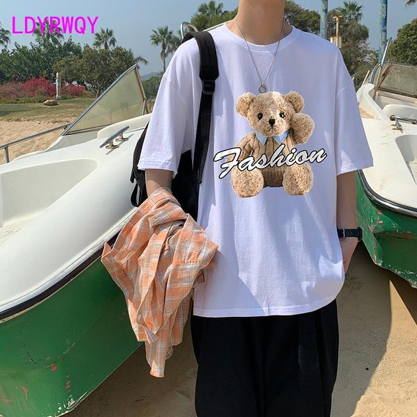 men's t-shirts ldyrwqy 2021 summer japan and south korea fashion loose casual round neck all-match printing t-shirt polyester, White;black
men's t-shirts ldyrwqy 2021 summer japan and south korea fashion loose casual round neck all-match printing t-shirt polyester, White;black