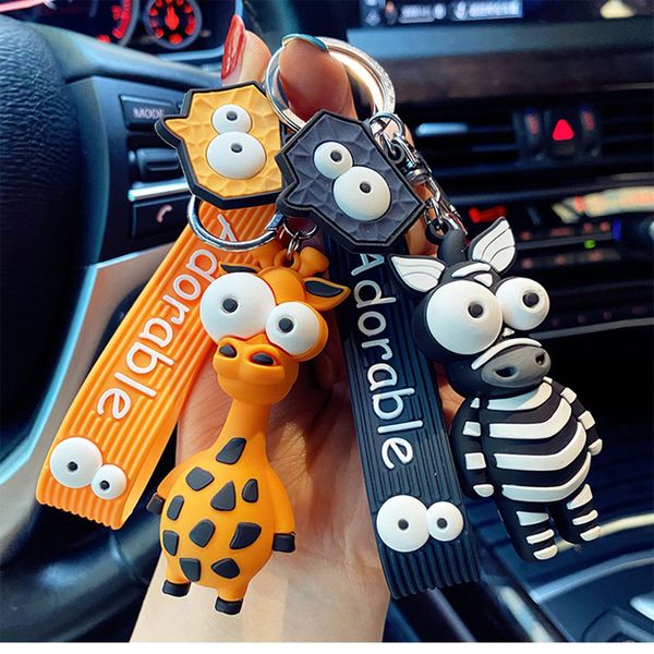 new cartoon key chain pvc zebra giraffe funny toy keychain car keyfob birthday gifts for children, Silver
new cartoon key chain pvc zebra giraffe funny toy keychain car keyfob birthday gifts for children, Silver