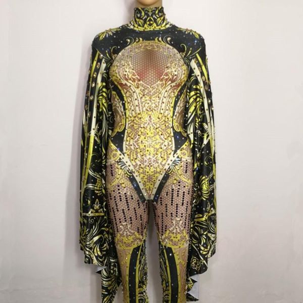 women's jumpsuits & rompers personality pagoda sleeve gold rhinestones jumpsuit models catwalk stage outfit nightclub singer performanc, Black;white
women's jumpsuits & rompers personality pagoda sleeve gold rhinestones jumpsuit models catwalk stage outfit nightclub singer performanc, Black;white