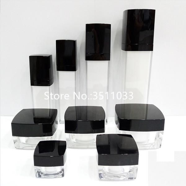 storage bottles & jars 10pcs 30ml 50ml 100ml square acrylic lotion pump bottle white black lid comestic cream packing
storage bottles & jars 10pcs 30ml 50ml 100ml square acrylic lotion pump bottle white black lid comestic cream packing
