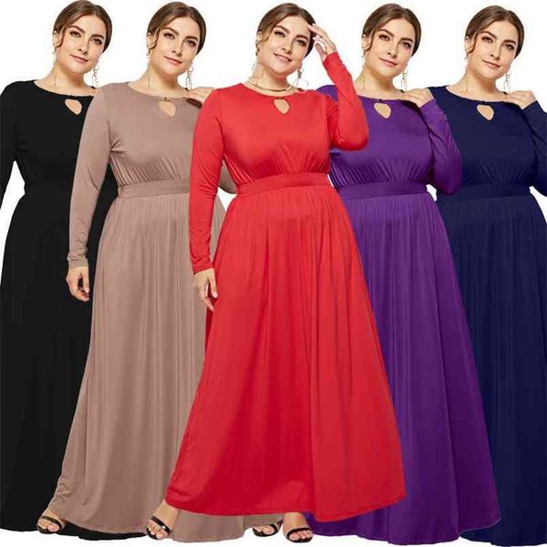 women's solid color casual dress autumn fashion loose round neck show thin long high waist plus size ankle length 210522, Black;gray
women's solid color casual dress autumn fashion loose round neck show thin long high waist plus size ankle length 210522, Black;gray