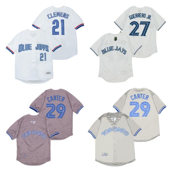 29 joe carter baseball jerseys 27 vladimir guerrero jr. vintage 1992 1993 1997 home away blue grey white button pullover stitched jersey, Blue;black
29 joe carter baseball jerseys 27 vladimir guerrero jr. vintage 1992 1993 1997 home away blue grey white button pullover stitched jersey, Blue;black
