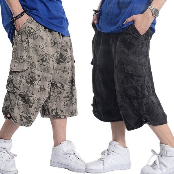 men's shorts loose baggy men casual straight cargo beach man clothing plus size fbrl, White;black
men's shorts loose baggy men casual straight cargo beach man clothing plus size fbrl, White;black