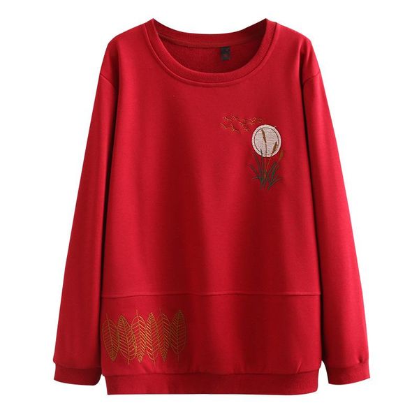 plus size t-shirt 2021 autumn fashion women's sweatshirt loose-fit large women embroidery hoody jumper, Black
plus size t-shirt 2021 autumn fashion women's sweatshirt loose-fit large women embroidery hoody jumper, Black