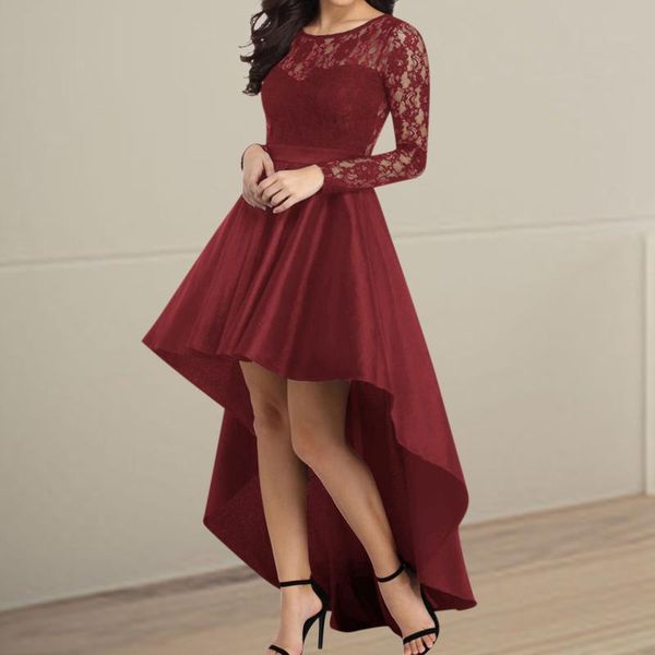 casual dresses dovetail dress party long sleeve prom o-neck lace satin women's, Black;gray
casual dresses dovetail dress party long sleeve prom o-neck lace satin women's, Black;gray