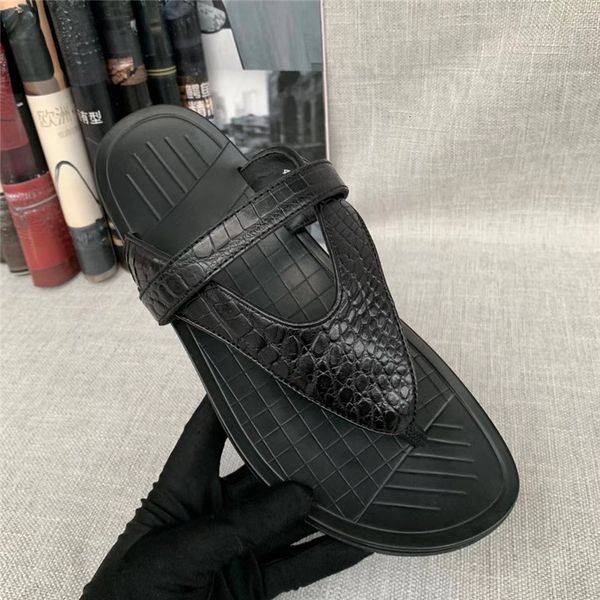 authentic real alligator skin antiskid sole men's sandal flats slippers genuine exotic crocodile flip-flops ldn6, Black
authentic real alligator skin antiskid sole men's sandal flats slippers genuine exotic crocodile flip-flops ldn6, Black