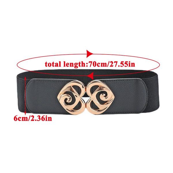 female elastic waistband peach heart alloy buckle waist seal pu leather wide belt women coat sweater skirt decorative belts, Black;brown
female elastic waistband peach heart alloy buckle waist seal pu leather wide belt women coat sweater skirt decorative belts, Black;brown