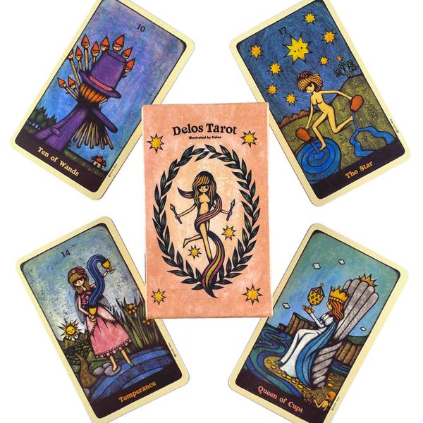 delos tarot deck leisure party table game fortune-telling prophecy oracles cards with guide book
delos tarot deck leisure party table game fortune-telling prophecy oracles cards with guide book