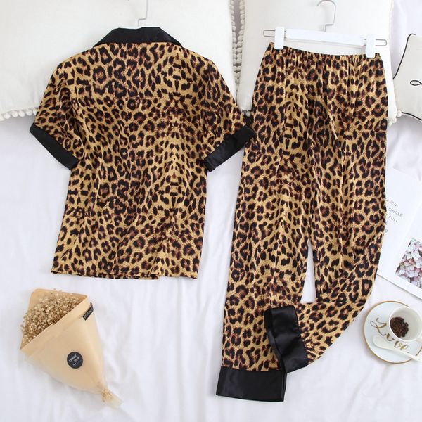 julys song womens pajamas sets leopard printed men nightwear casual lapel collar short sleeve couples summer sleepwear, Black;red
julys song womens pajamas sets leopard printed men nightwear casual lapel collar short sleeve couples summer sleepwear, Black;red