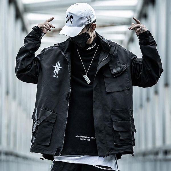 men's jackets tactical functional cargo reflective coats men techwear black streetwear pullover multi-pocket hoody casual windbreaker, Black;brown
men's jackets tactical functional cargo reflective coats men techwear black streetwear pullover multi-pocket hoody casual windbreaker, Black;brown