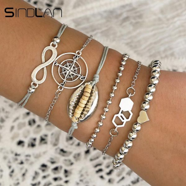 charm bracelets sindlan 6pcs set silver beads shell infinity for women big compass geometric boho bead bracelet wrist chain, Golden;silver
charm bracelets sindlan 6pcs set silver beads shell infinity for women big compass geometric boho bead bracelet wrist chain, Golden;silver