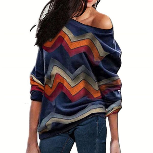 women's sweaters spring sweater women casual long sleeve off shoulder vintage geometric printed pullover jumper thin top, White;black
women's sweaters spring sweater women casual long sleeve off shoulder vintage geometric printed pullover jumper thin top, White;black