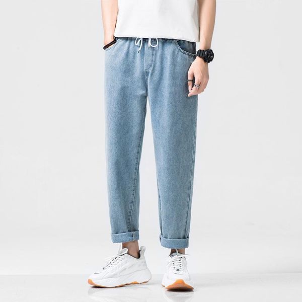 men's jeans 2021 streetwear hip hop cargo pants elastic harun joggers in autumn and spring men cloth, Blue
men's jeans 2021 streetwear hip hop cargo pants elastic harun joggers in autumn and spring men cloth, Blue