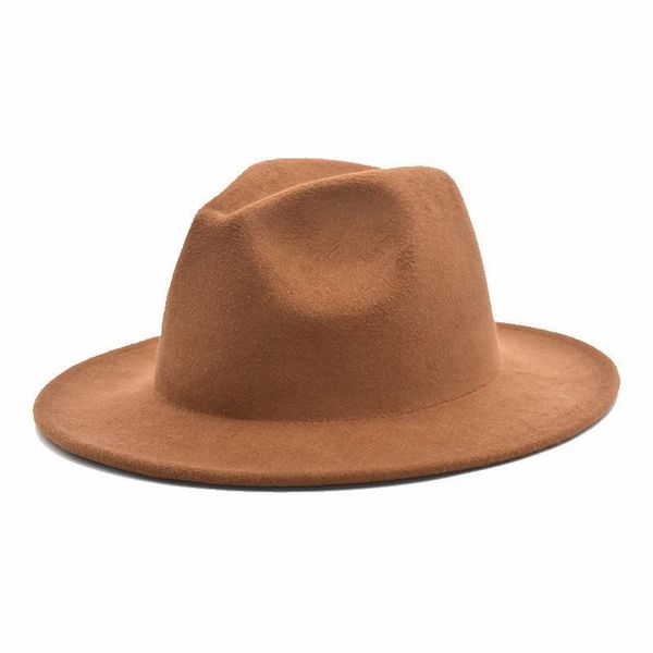 wide brim hats 2021 the fashion ladies solid color imitation wool jazz stylish round caps bowler, Blue;gray
wide brim hats 2021 the fashion ladies solid color imitation wool jazz stylish round caps bowler, Blue;gray