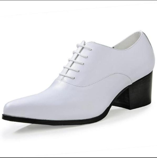 dress shoes mens british style business banquet pointy leather simple solid color wedding lace-up high heel, Black
dress shoes mens british style business banquet pointy leather simple solid color wedding lace-up high heel, Black