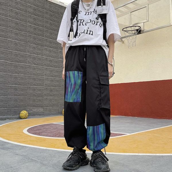 contrast gradient multi-pocket cargo pants men korean fashion loose casual harajuku streetwear hip-hop harem men's, Black
contrast gradient multi-pocket cargo pants men korean fashion loose casual harajuku streetwear hip-hop harem men's, Black