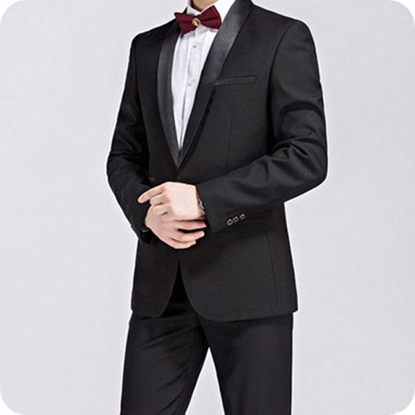 men's suits & blazers latest coat pant designs black groom tuxedos satin shawl lapel men for wedding man 2piece costume homme wvuc, White;black
men's suits & blazers latest coat pant designs black groom tuxedos satin shawl lapel men for wedding man 2piece costume homme wvuc, White;black