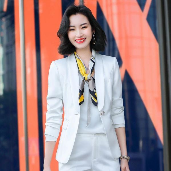 women's two piece pants korea autumn office european and american jacket trousers white work clothes business suit 2-piece long
women's two piece pants korea autumn office european and american jacket trousers white work clothes business suit 2-piece long
