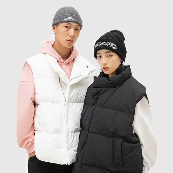 men's vests hfyf 2021 winter cotton vest male shadowless wall model ins loose large size couple jacket, Black;white
men's vests hfyf 2021 winter cotton vest male shadowless wall model ins loose large size couple jacket, Black;white