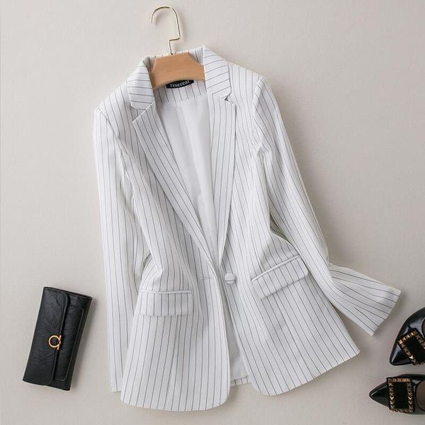 women's suits & blazers large size 5xl 6xl blazer women suit 2021 short slim spring autumn striped coat woman jacket black white, White;black
women's suits & blazers large size 5xl 6xl blazer women suit 2021 short slim spring autumn striped coat woman jacket black white, White;black