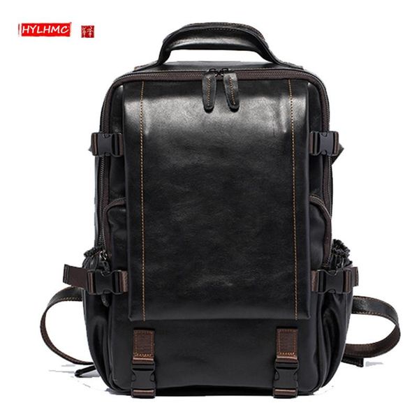 backpack genuine leather men's men travel backpacks male 15.6 inch lapbag schoolbag shoulder bags vintage black soft
backpack genuine leather men's men travel backpacks male 15.6 inch lapbag schoolbag shoulder bags vintage black soft