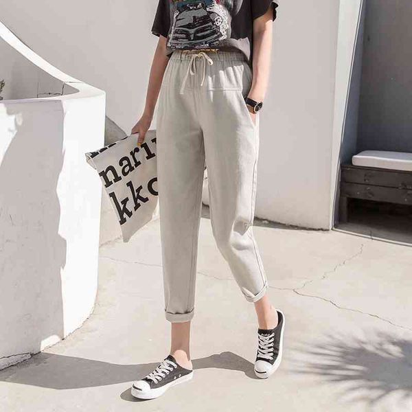 women's pants fashion spring autumn vintage black casual women trousers female streetwear capris 210514, Black;white
women's pants fashion spring autumn vintage black casual women trousers female streetwear capris 210514, Black;white