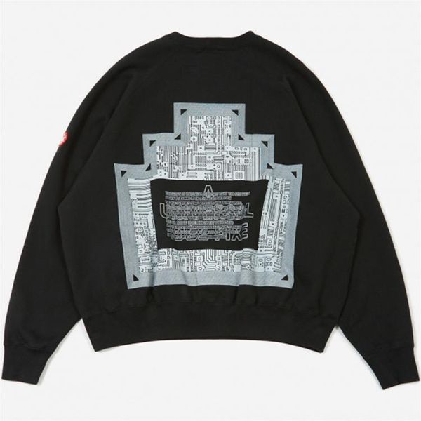 men's and women's cavempt psychic tower cotton capless loose print pullover long-sleeved round neck sweater hoodies, Black
men's and women's cavempt psychic tower cotton capless loose print pullover long-sleeved round neck sweater hoodies, Black