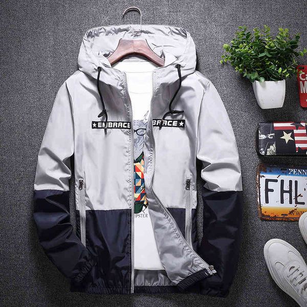 men's jackets designer spring autumn bomber hooded jacket men casual slim patchwork windbreaker male outwear thin coat brand clothing w, Black;brown
men's jackets designer spring autumn bomber hooded jacket men casual slim patchwork windbreaker male outwear thin coat brand clothing w, Black;brown
