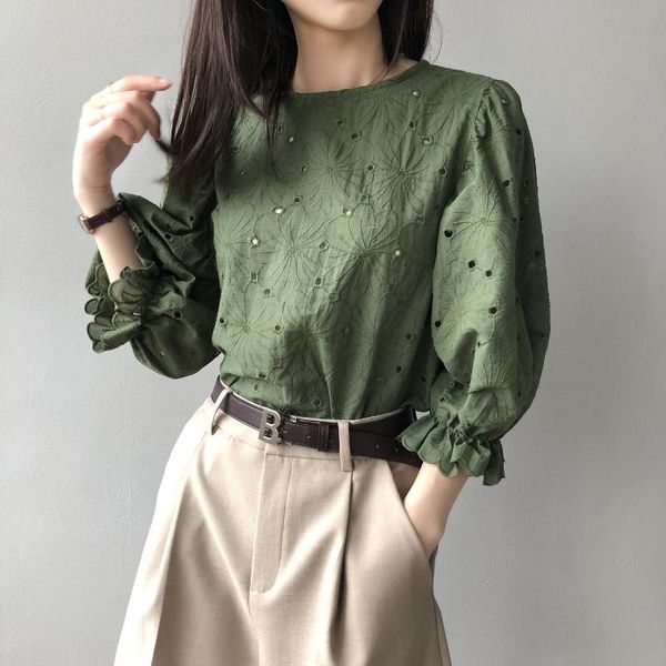 women's blouses & shirts 2021 summer women blouse lantern sleeve hollow out design vintage chic for white shirt
women's blouses & shirts 2021 summer women blouse lantern sleeve hollow out design vintage chic for white shirt
