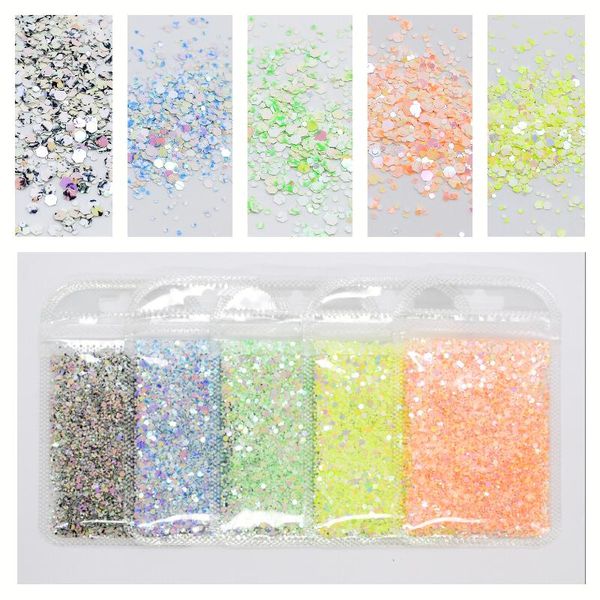 mix sizes rainbow round sequins hexagon flakes slice mixed glitter powders acrylic gel nails manicure decoration diy set nail art decoration, Silver;gold
mix sizes rainbow round sequins hexagon flakes slice mixed glitter powders acrylic gel nails manicure decoration diy set nail art decoration, Silver;gold