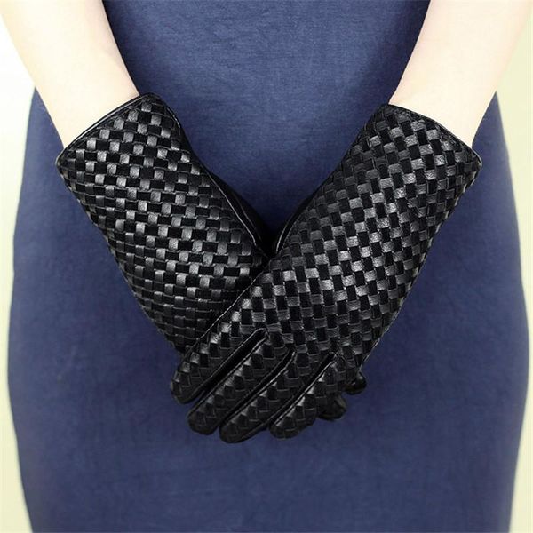 five fingers gloves genuine leather female thick hand-woven winter warm plus velvet thicken lamb woman dq206, Blue;gray
five fingers gloves genuine leather female thick hand-woven winter warm plus velvet thicken lamb woman dq206, Blue;gray