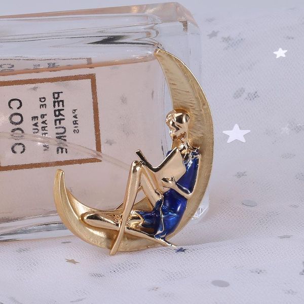 pins, brooches japan and south korea contracted individual character originality drops oil moon brooch high-grade temperament dress collar, Gray
pins, brooches japan and south korea contracted individual character originality drops oil moon brooch high-grade temperament dress collar, Gray