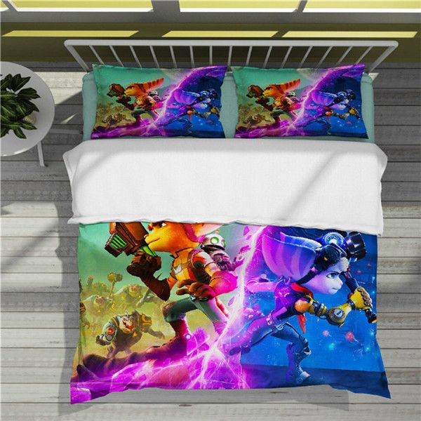 popular animation series ratchet clank 3d printing colorful bedding sets duvet cover-76
popular animation series ratchet clank 3d printing colorful bedding sets duvet cover-76