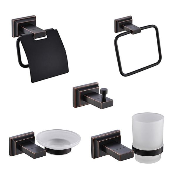 black zink stainless steel bathroom hardware towel ring hanger roll paper holder glass cup soap dish wall accessories bath accessory set
black zink stainless steel bathroom hardware towel ring hanger roll paper holder glass cup soap dish wall accessories bath accessory set